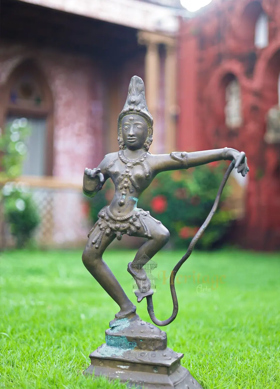 A bronze dancing figure