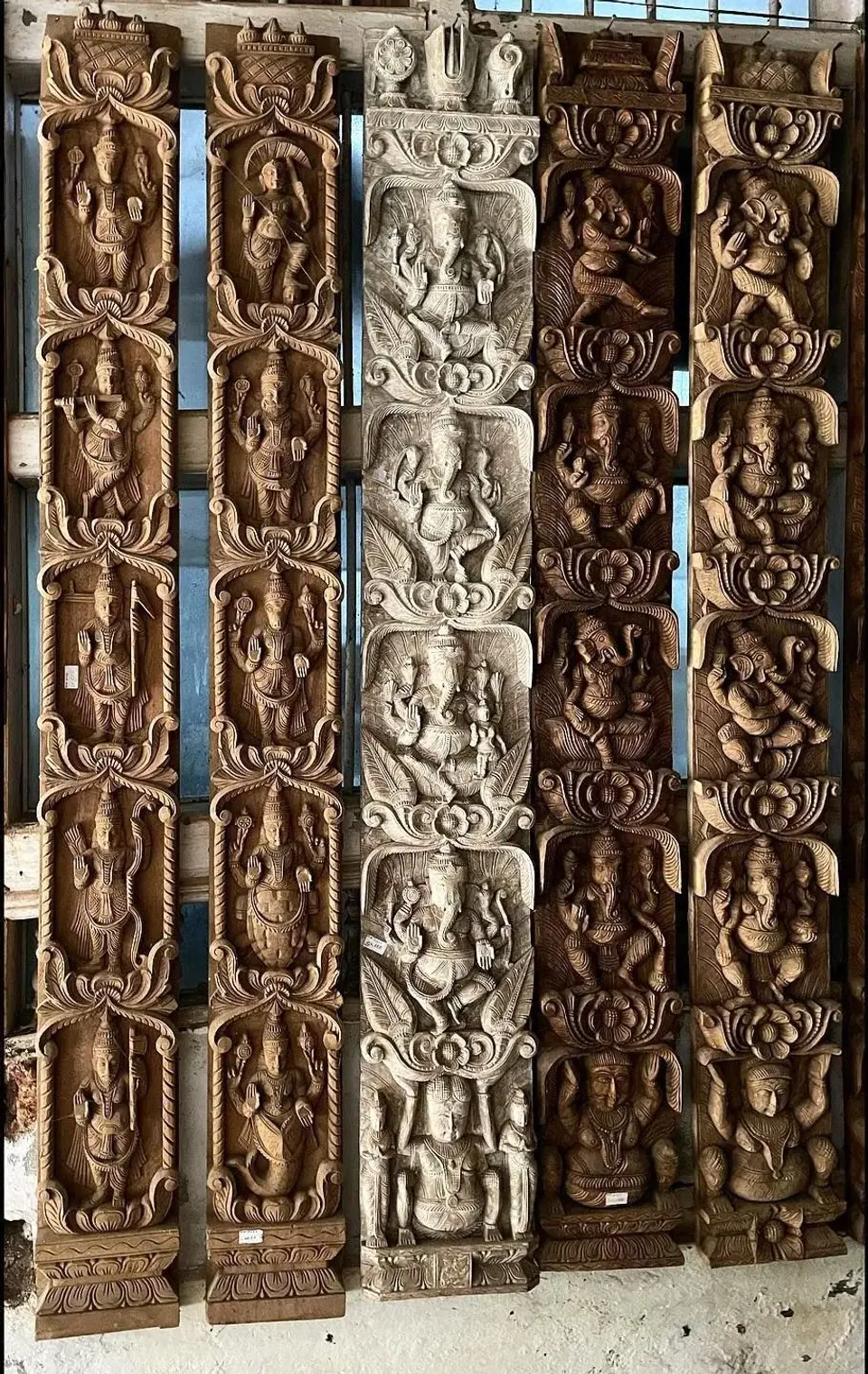 Carved Temple Panels